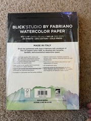 Pack Of 3 Fabriano Cold Press Watercolor 9 1/2 x 13. 20 Sheets 140lb 25% Cotton