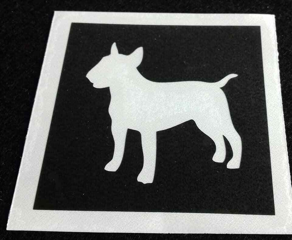 5 – 25 bulldog stencil for glitter tattoos Frenchie Staff Pit English French