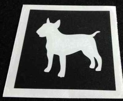 5 – 25 bulldog stencil for glitter tattoos Frenchie Staff Pit English French