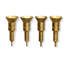 4 Brass Wax Pen Replacement Tips for Electric Wax Pen Writing Wax Tips:XF,F,M,H
