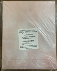 Gift Boutique 120 Pack Water Color Stationery Paper Set 6 Watercolor Designs