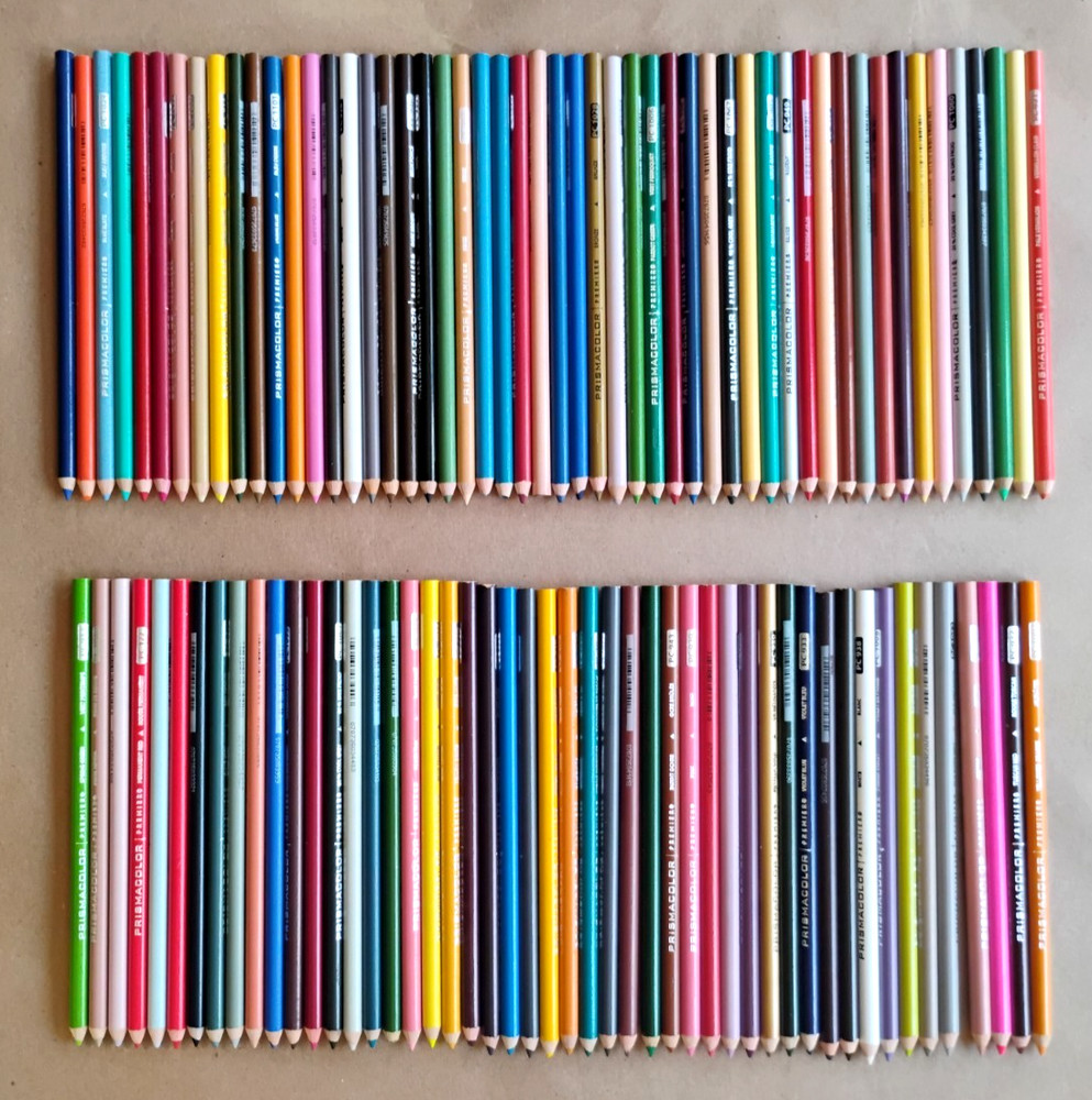 LOT OF 101 – Prismacolor Premier NEW Colored Pencils – Assorted – Pre-Sharpened