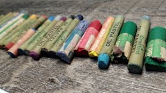 VINTAGE Craftint Oil Pastels Used 31 Total