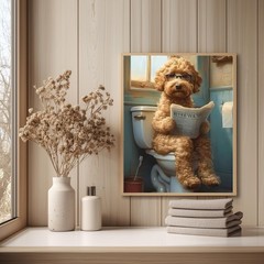 Reivworl Dog Paint by Numbers Kit for Adults, Without Frame, 02-Dog