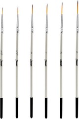 Script Liner Paintbrush 6 PCS Highly Flexible Liner Brush Extra Long Fine Point
