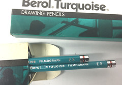 Berol Turquoise Pencils 375 E3 for film Brand NEW (10 per box) Made in Canada