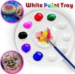 22pcs Paint Palettes, Plastic Paint Tray Palette, Paint Pallets for Kids or S…