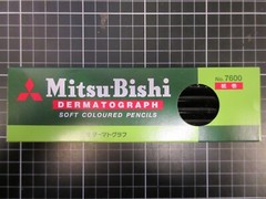 Mitsubishi Uni K7600.24 Oily Dermatograph Dozen 12 Pieces Black Japan