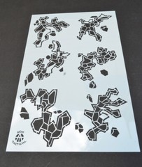 Hexagon Camo Painting Stencils for Camouflage Boats, Trucks, RC Airbrush (3Pack)