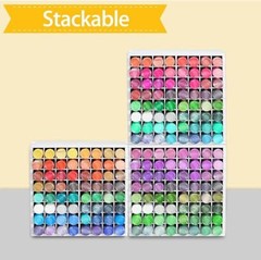 64 Grids Craft Paint Storage Organizer, Wall-mountable 1pc white paint rack