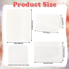 30 Sets Blank Watercolor Cards with Envelopes, 140lb/300GSM Cotton Watercolor