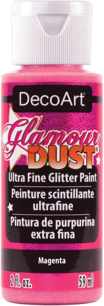Glamour Dust Glitter Paint 2oz Magenta