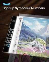 LED Light Pad A4 for Diamond Painting Kits with Adjustable Brightness USB Power