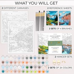 Beautiful Paint By Number Kit for Adults – Relaxing & Beginner-Friendly Paint…