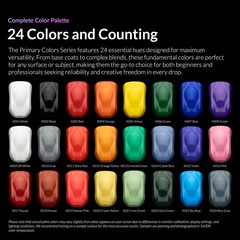 24 KALEIDO PRIMARY COLOR SET FAST SHIPPING{FREE CLEANER+THINNER 60ML}
