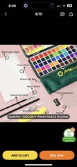 100 Watercolor & 24 Brushes NEW Shipping Included