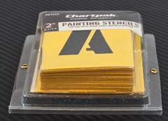 Chartpak 2″ Painting Stencils For Spray Paint & Brush Pack of 35 Yellow #01555