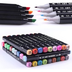 80 Colors Markers Graphic Drawing Painting Alcohol Art Dual Tip Sketch Pens
