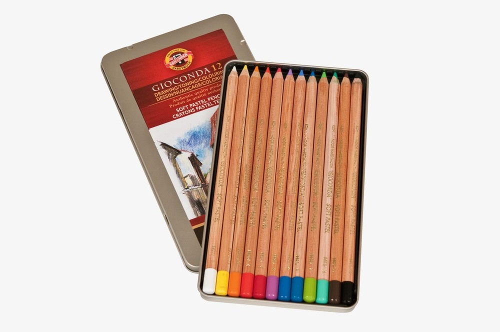 FA8828.12 Gioconda Soft Pastel Pencil Set, 12 Each Packed in Box, Assorted Co…