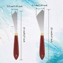 Painting Knife Set Painting Mixing Scraper Stainless Steel Palette Knife