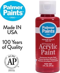Cra-Z-Art Palmer 2oz 16 Color Acrylic Paint Set, Perfect Color Selection