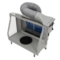 Airbrush Spray Booth Dual-filter Portable Hobby Airbrush Paint Spray Booth W/led