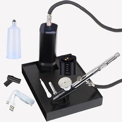 Cordless Airbrush with 2 Battery, 32PSI Portable Airbrush Kit with Compressor