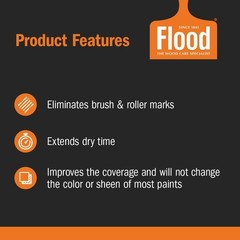 1 Gallon Latex Paint Additive for Smooth Finish, Reduces Brush Marks & Improves