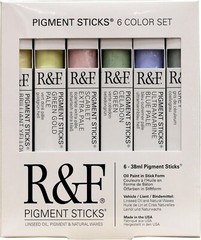 Handmade Paints – Professional Oil Pigment Stick, Earth Tones, Set of 6