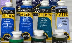 Winsor & Newton Galeria Acrylic 2oz Paint Tube Lot – 15 COOL TONES SERIES 1