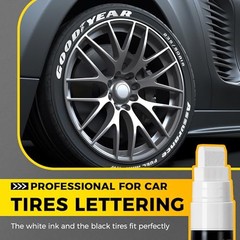 SELEAD Jumbo Tire Marker White 4 Pack 15mm Wide Tip
