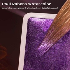 Paul Rubens Artist Grade 48 Colors Watercolor Set, Glitter Metallic Paints Set