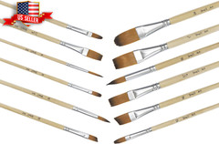 Paint Brush Set Acrylic Watercolor Oil Artist 24 Pcs Lot Painting Brushes Craft