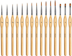 Paint Brushes, 15PCS Model Brushes Detail Paint Brush Set, Fine Detailing