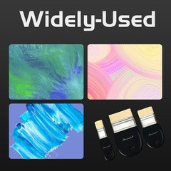 Flat Brush Set Nylon Painting Brushes p7849
