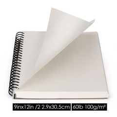 Art Sketch Book Drawing Pad 2 Packs Spiral Bound White Drawing Art Calligraphy