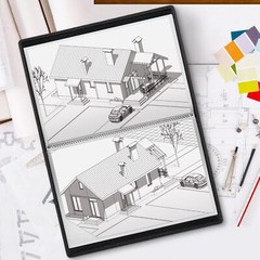 Dunwell Large Art Portfolio 12×18 Black – Portfolio Folder for Artwork