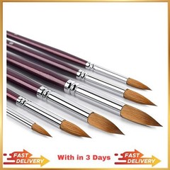 Kolinsky Watercolor Brush Set Pure Kolinsky Sable Hair Pointed Round Art Paintbr