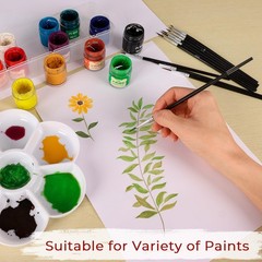 30 Pcs Tiny Detail Paint Brushes Set, Micro Small Brush Small, Black
