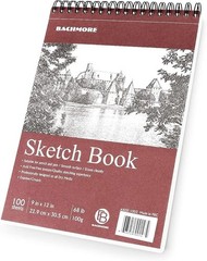 Sketchpad 9×12 Inch 68lb 100 Sheets Top Spiral Bound Sketch Book for Drawing