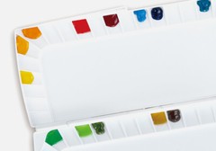 Mijello Silver Nano Watercolor Palette 40Wells 390x165x35mm MWP-3040