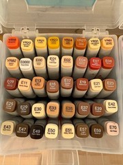 Copic Sketch Ciao Classic Various Ink Markers 252 Color Set Anime Manga Art Used