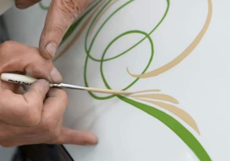 “Real Hair” PREMIUM # 3 PROFESSIONAL Scrolling Pinstriping Brush – “Now Public”