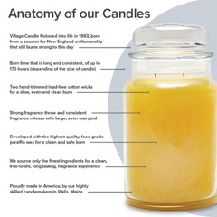 Village Candle Spiced Pumpkin Large Apothecary Jar, Scented 21.25oz, Orange
