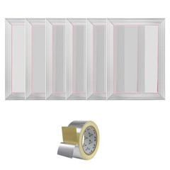 VEVOR Screen Printing Kit Silk Screen Printing Frame 10x14in 156 Count Mesh 6pcs
