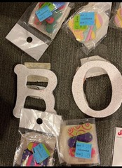 Lots of arts and crafts letters