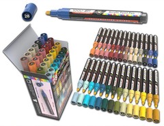 28 Southwestern Colors Acrylic Paint Pens Studio Color Series Markers Set 3mm…