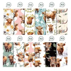 Highland Cow Scrapbook Paper Pad, 24 11.8 x inches, sunflower yellow