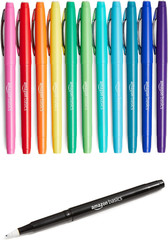 Felt Tip Marker Pens, Assorted Colors, for Art Projects, Writing, Drawing, and J