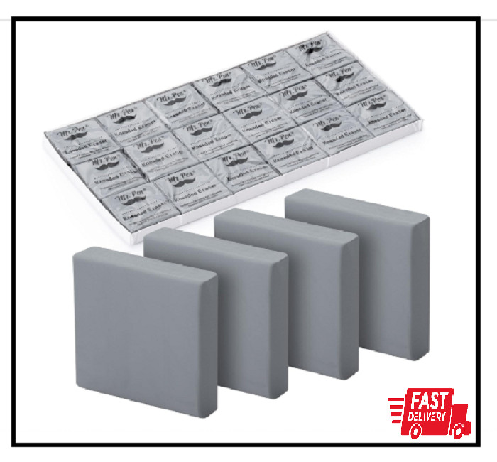 Kneaded Eraser, 18 Pack, Gray, Kneaded Erasers for Artists, Gum Eraser, Art Er